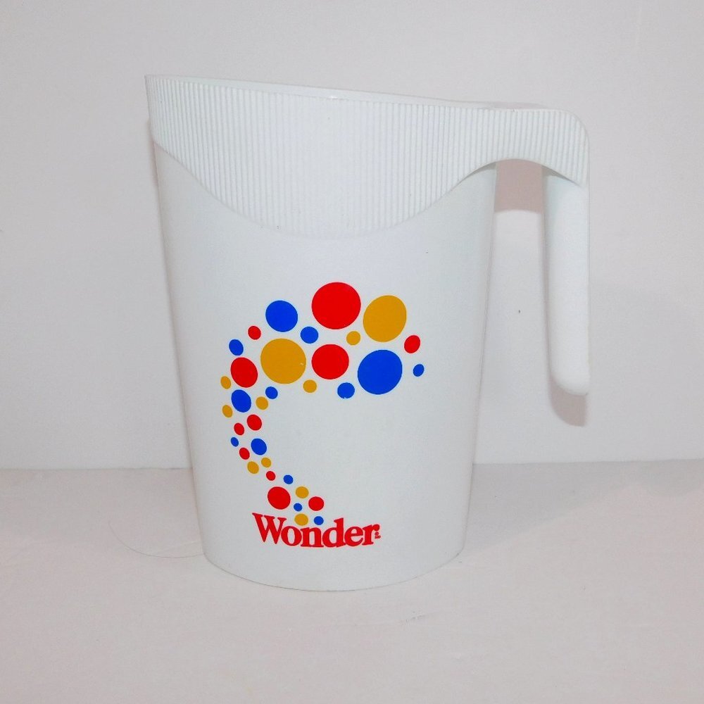 Vintage Wonder Bread Canada Milk Bag Jug White Red Blue Yellow